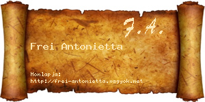 Frei Antonietta névjegykártya